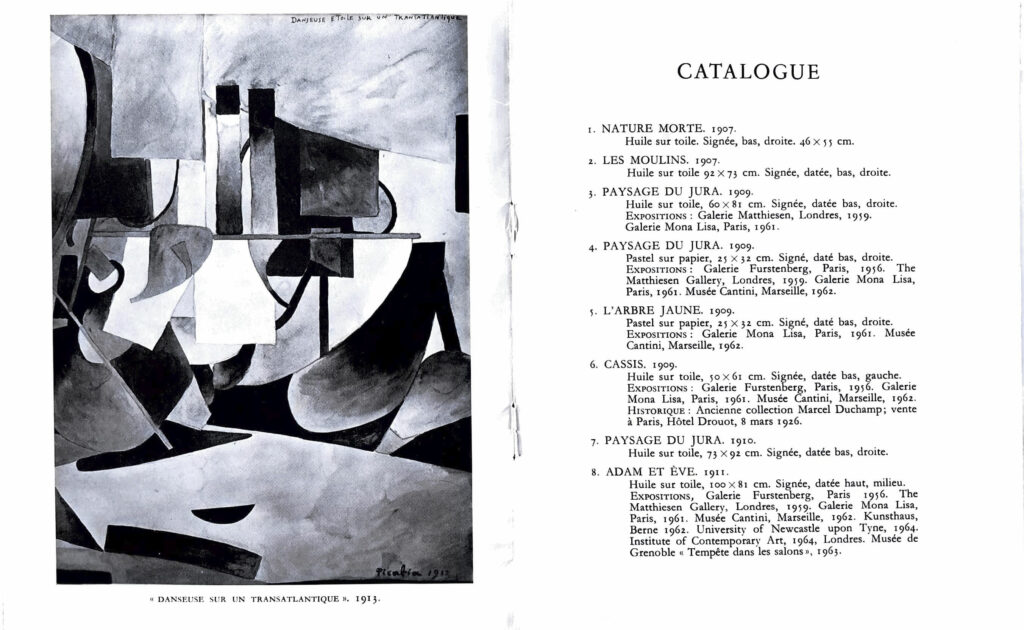 Exposition Picabia, Galerie Furstenberg, 1964. Bibliothèque Kandinsky, Paris - GALFUR 27