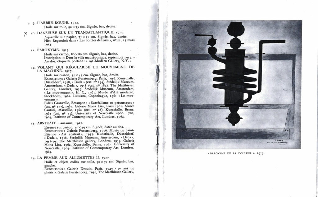 Exposition Picabia, Galerie Furstenberg, 1964. Bibliothèque Kandinsky, Paris - GALFUR 27