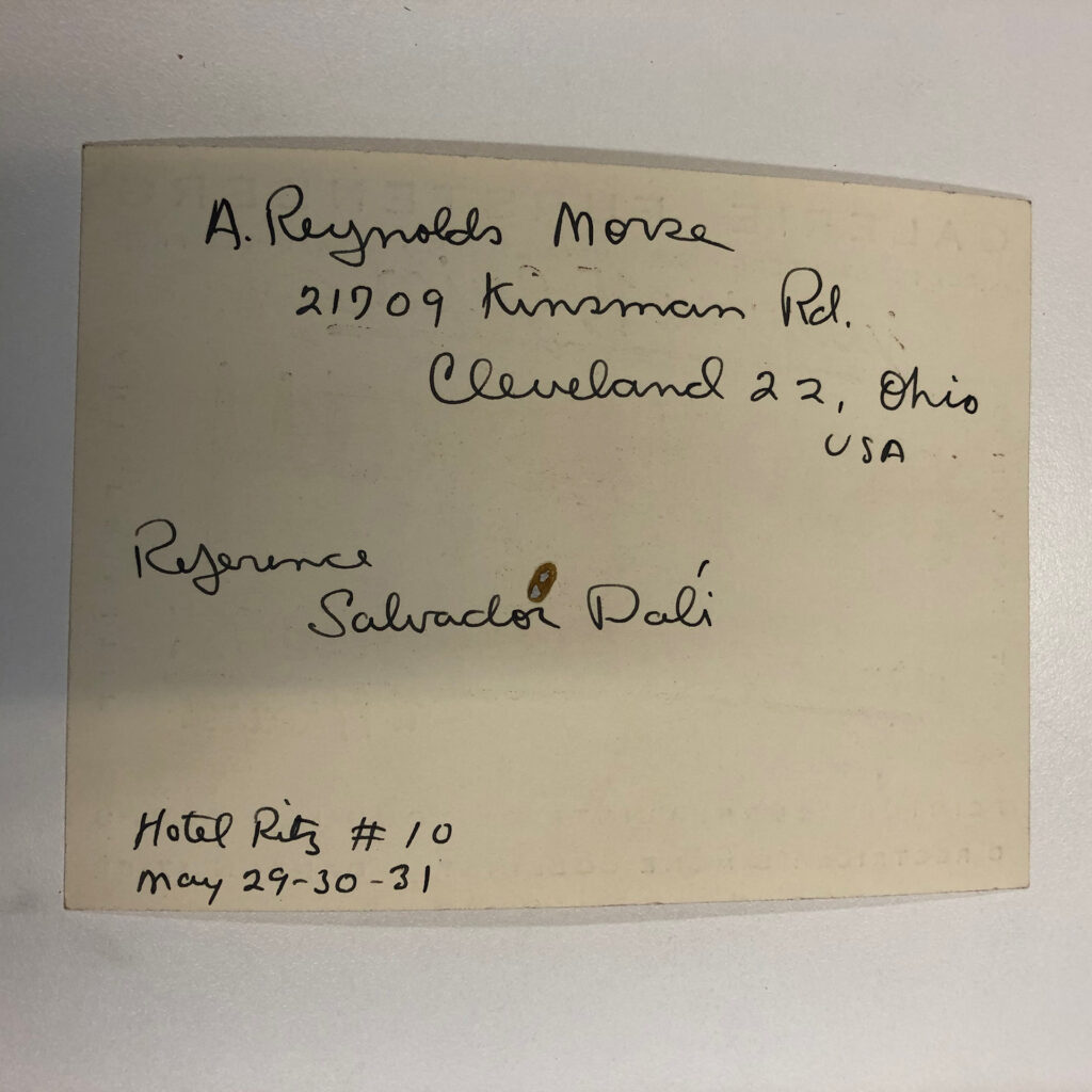 Carton invitation exposition Man Ray, Galerie Furstenberg, 1954. Bibliothèque Kandinsky, Paris - GALFUR 28