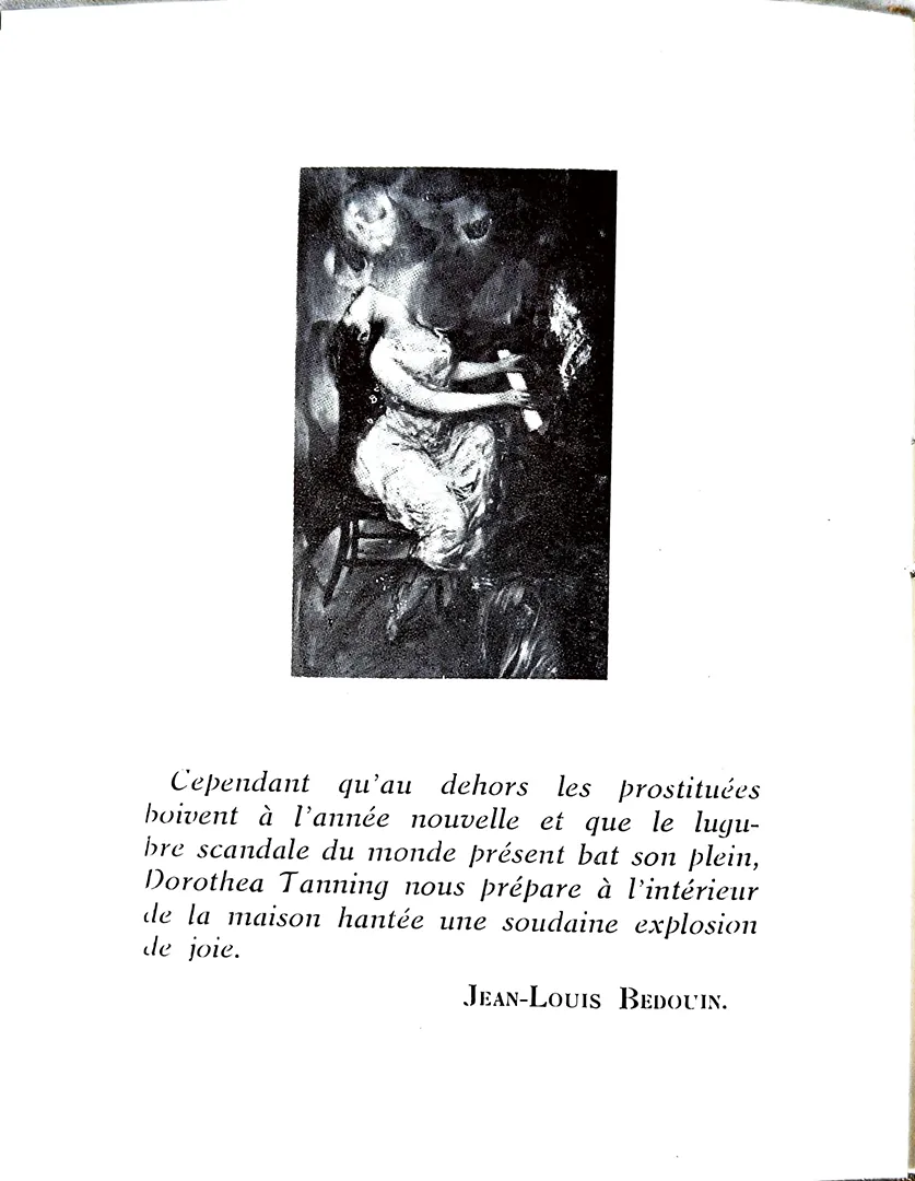 Catalogue exposition Tanning, Galerie Furstenberg, 1954. Bibliothèque Kandinsky, Paris - GALFUR 22